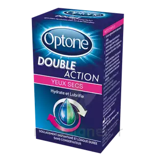 Optone Double Action Solution Oculaire Yeux Secs Fl/10ml à Villecresnes