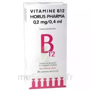 Vitamine B12 Horus Pharma 0,05 % Collyre Sol En Récipient Unidose 20unid/0,4ml à Villecresnes