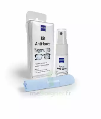 Zeiss Kit Spray Antibuée Fl/15ml + Tissu Microfibres à Villecresnes