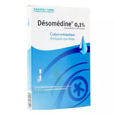 Desomedine 0,1 % Collyre Sol 10fl/0,6ml à Villecresnes